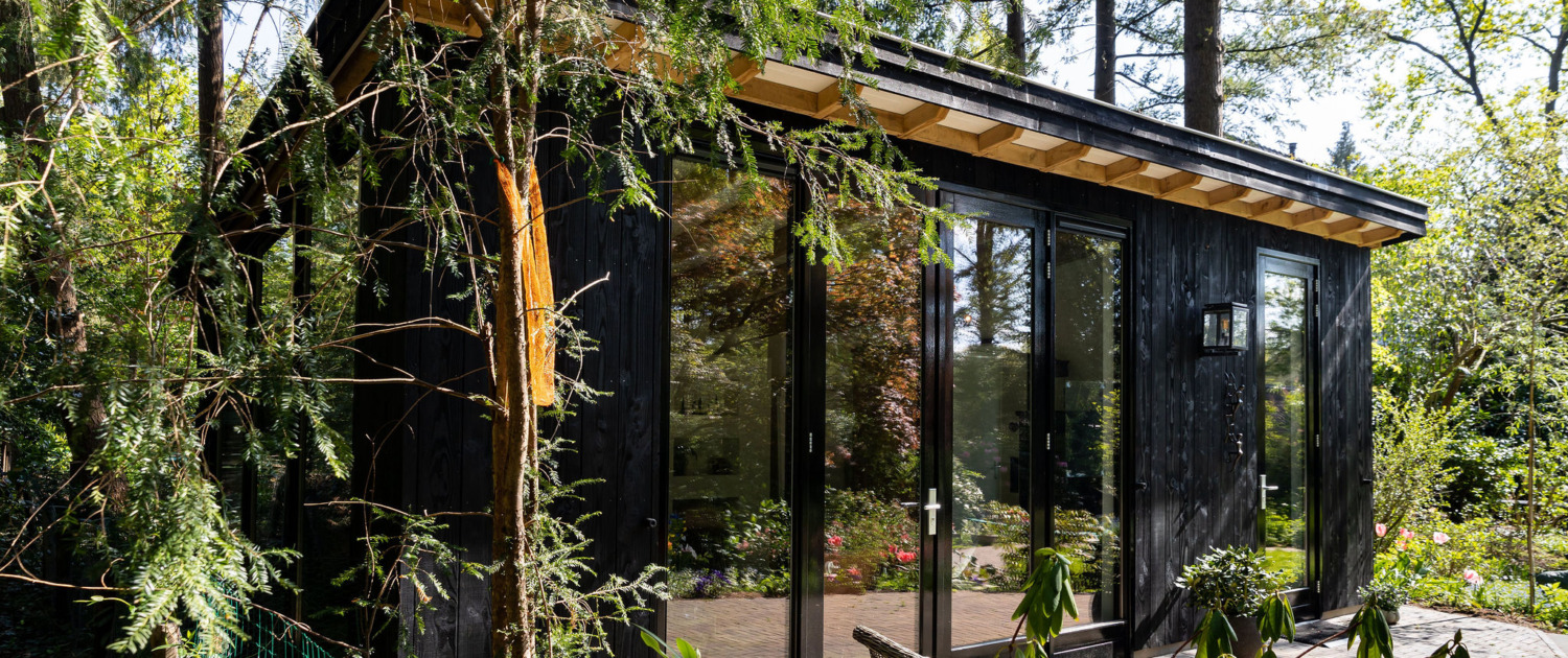 Houten tuinkamer op maat in Doorn