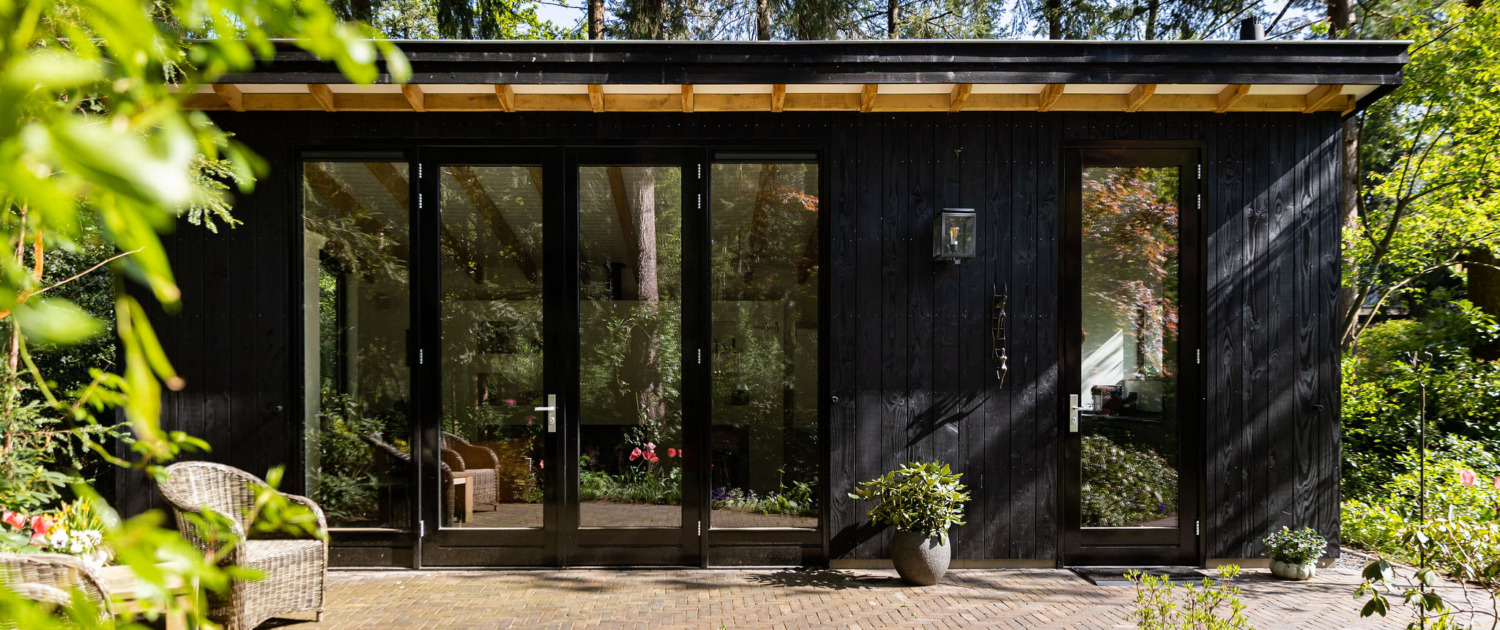 Houten tuinkamer op maat in Doorn