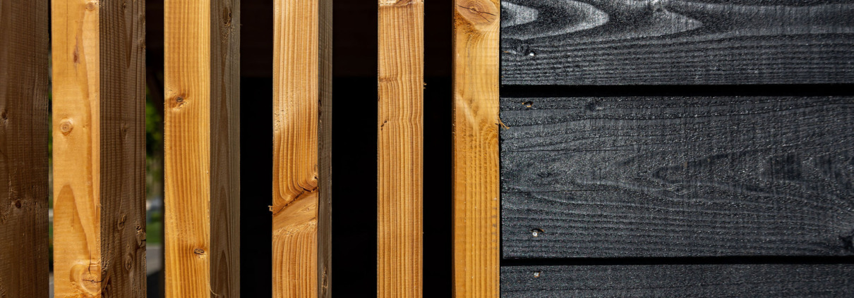 Houten overkapping met schuur op maat in Leersum