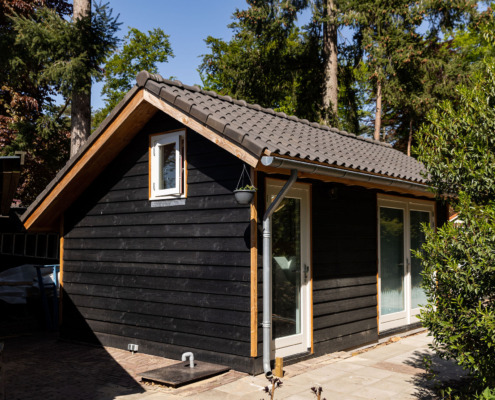 Houten tuinhuis in Maarn Houten tuinhuis in Maarn